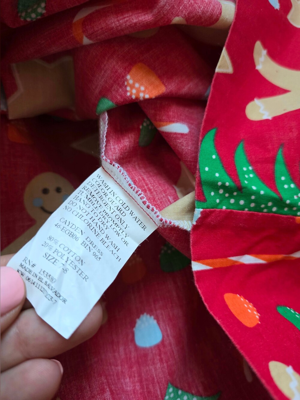 Eleanor Rose Cayden Christmas gingerbread man dress - Picture 9 of 13